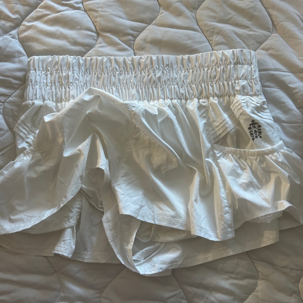 Free people movement ruffle shorts